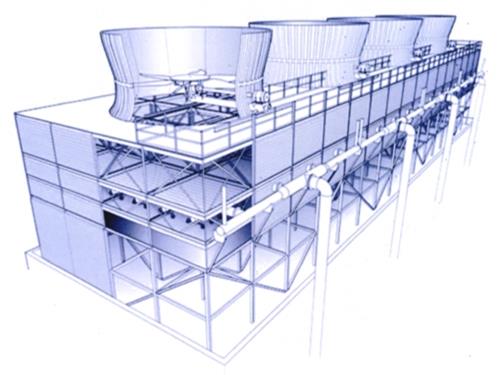 方形逆流式節能型玻璃鋼冷卻塔