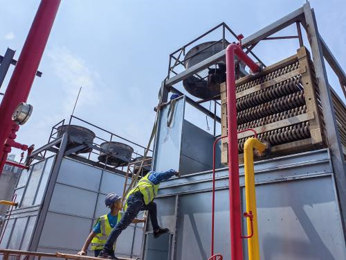 工業(yè)型冷卻塔的小循環(huán)清洗法,天水工業(yè)型冷卻塔廠家