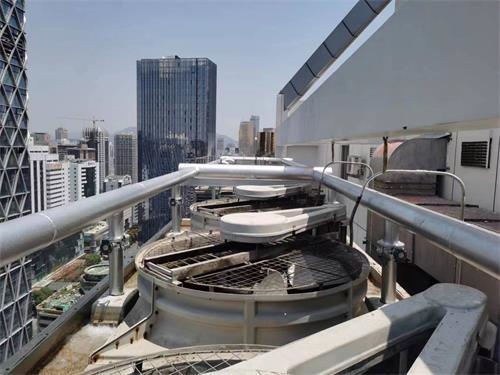玻璃鋼冷卻塔要定期做好以下幾項維護保養工作,橫流式玻璃鋼冷卻塔